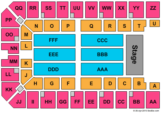 Ector County Coliseum End Stage Seating Chart